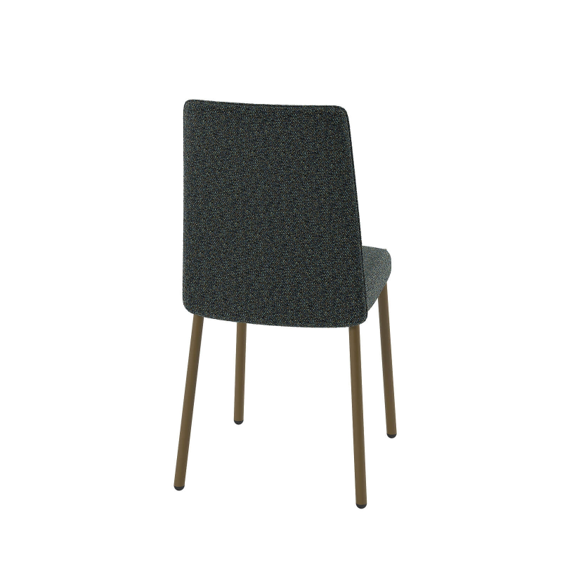 Chaise moderne confortable en tissu et pieds en métal - Pierrot