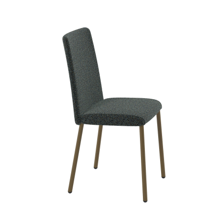 Chaise confortable en tissu et pieds en métal - Pierrot