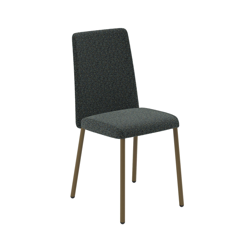 Chaise moderne confortable en tissu et pieds en métal - Pierrot