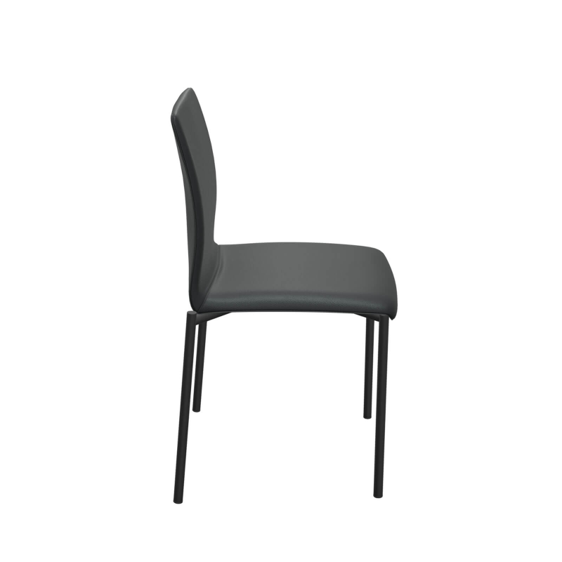 Chaise moderne en métal et tissu - Pro'G