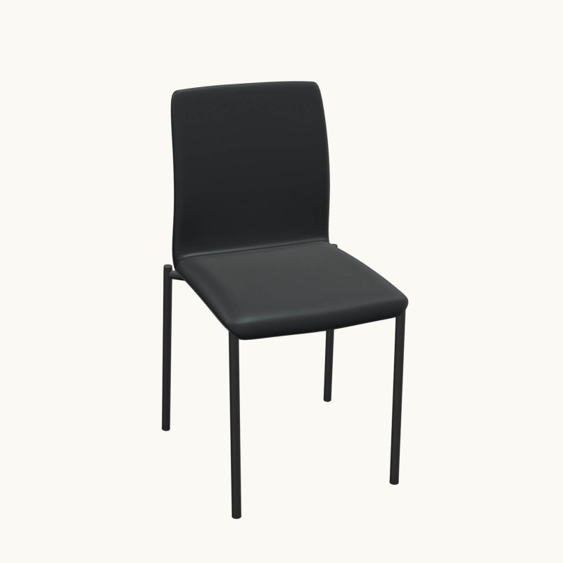 Chaise moderne en métal et tissu - Pro'G