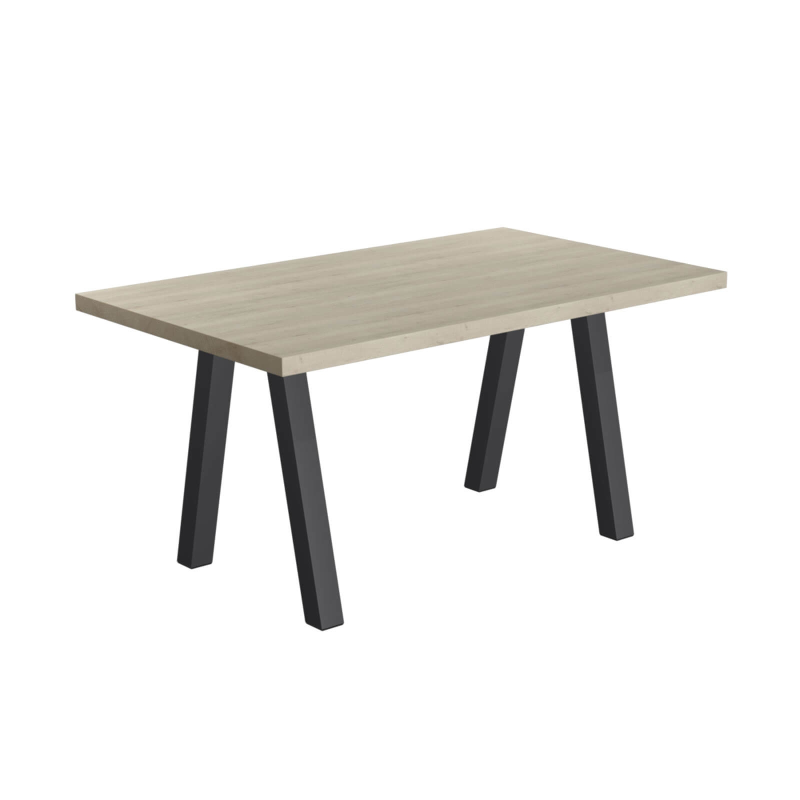 Table de salle à manger en stratifié et métal - Queen