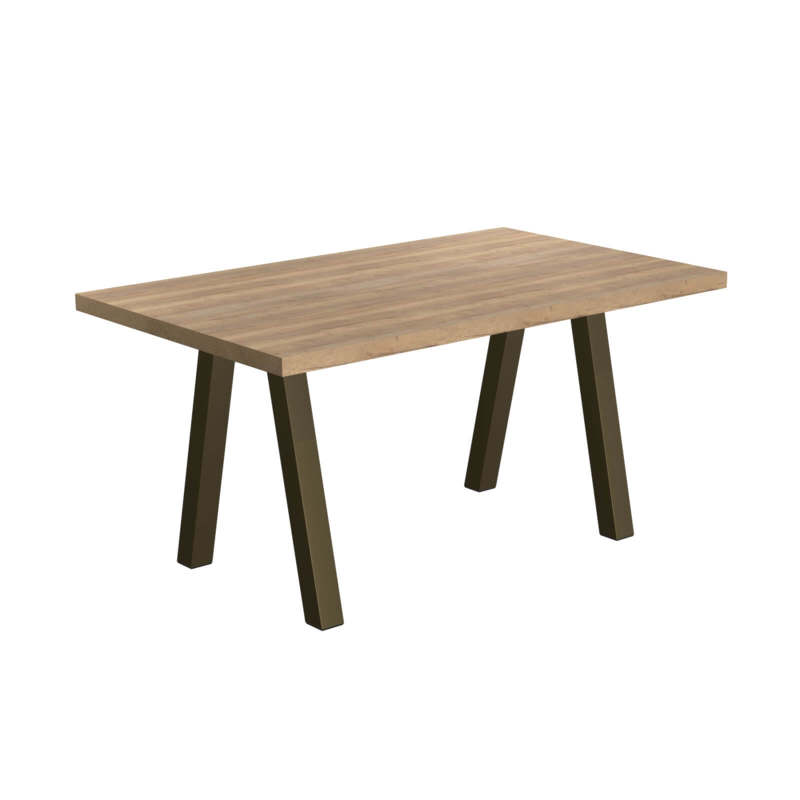 Table de salle à manger en stratifié et métal - Queen