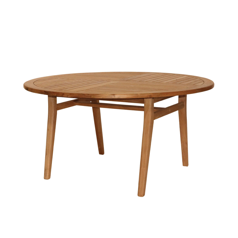 Table de jardin ronde en teck - Tamani