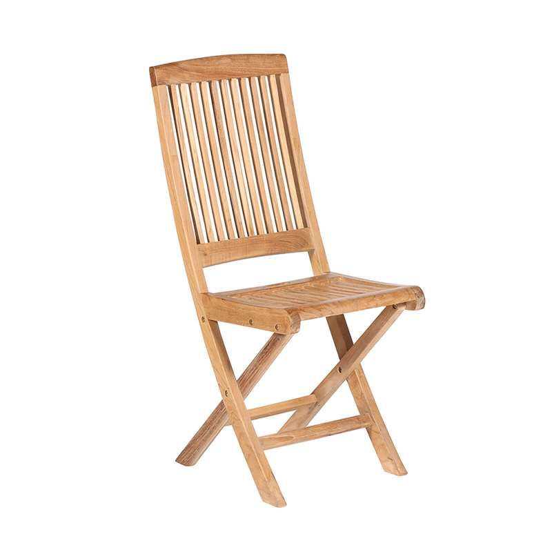 Chaise de jardin pliante en teck massif - Bodini