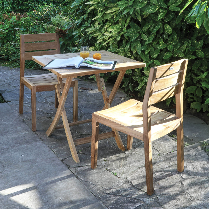 Chaise d'extérieur en teck massif - ODA