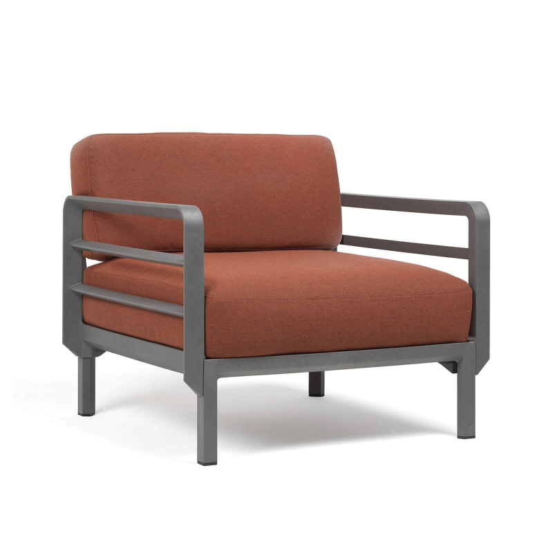 Fauteuil de jardin modulable marron - Maximo