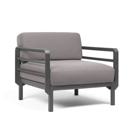 Fauteuil de jardin modulaire gris - Maximo
