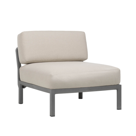 Fauteuil de jardin relax sans accoudoirs beige - Maximo