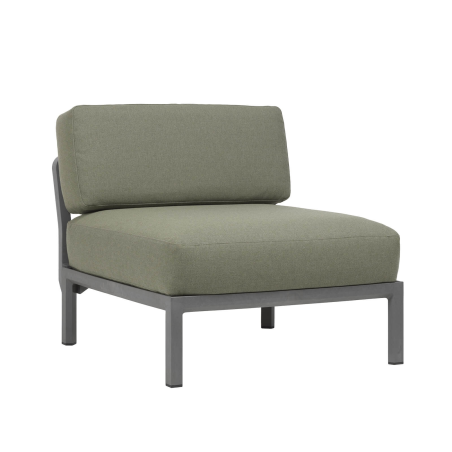 Fauteuil de jardin relax sans accoudoirs vert - Maximo