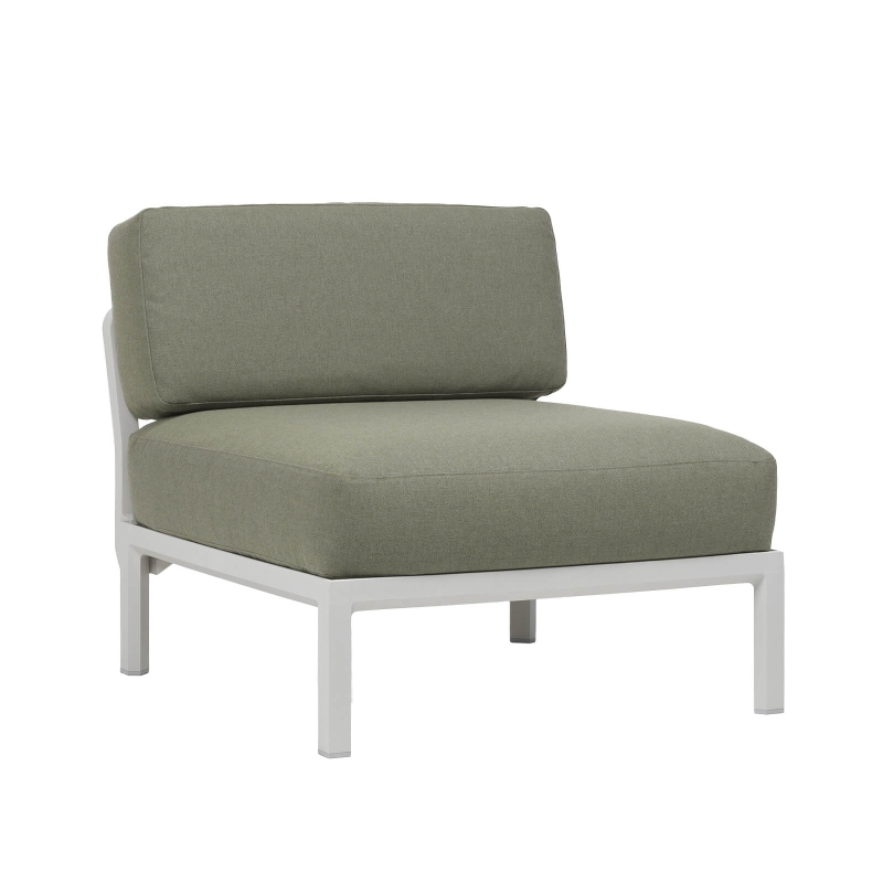 Fauteuil extérieur relax sans accoudoirs vert - Maximo