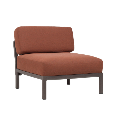 Fauteuil de jardin confortable sans accoudoirs rouge - Maximo