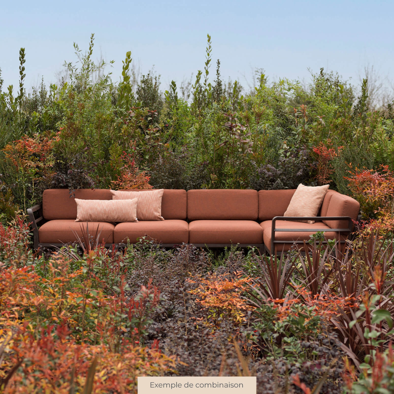 Fauteuil de jardin confortable sans accoudoirs rouge - Maximo