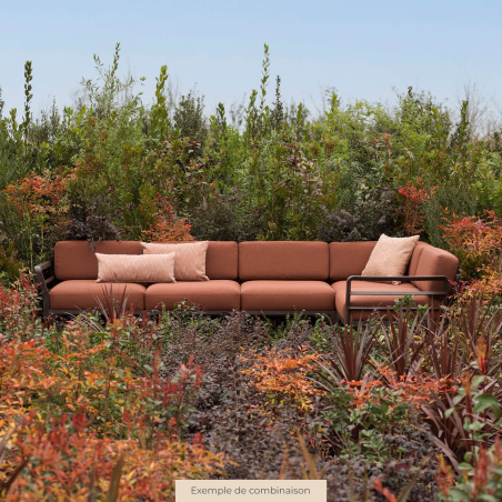 Fauteuil de jardin confortable sans accoudoirs rouge - Maximo