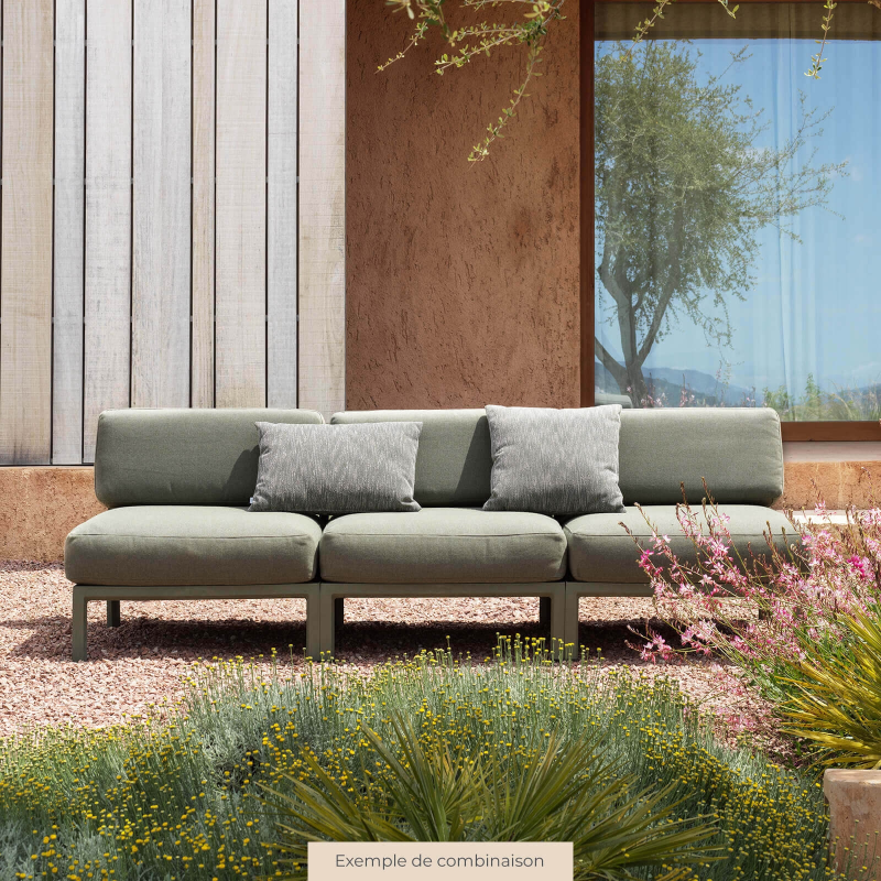 Fauteuil de jardin confortable sans accoudoirs vert - Maximo