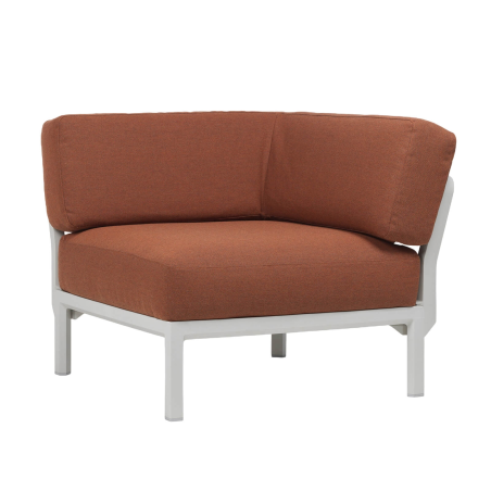 Fauteuil outdoor d'angle configurable rouge - Maximo elemento