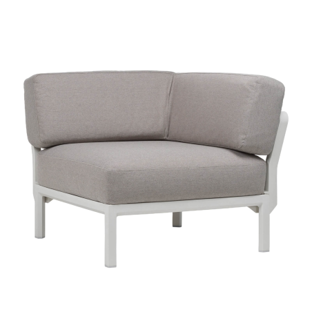Fauteuil outdoor d'angle configurable gris - Maximo elemento