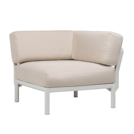 Fauteuil outdoor d'angle configurable beige - Maximo elemento