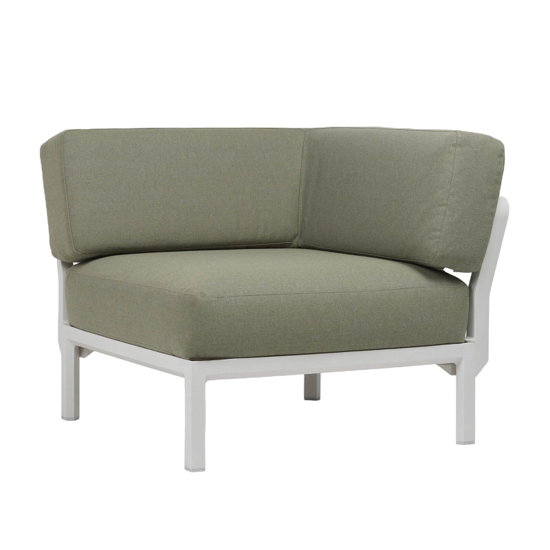 Fauteuil de jardin d'angle configurable vert - Maximo elemento