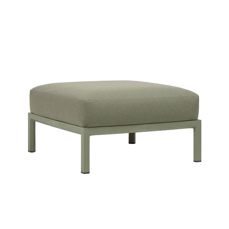 Pouf de jardin en polypropylène vert et tissu vert - Maximo