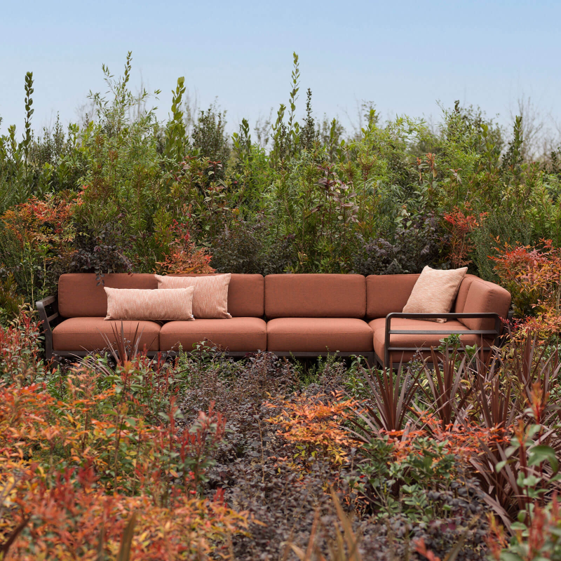 Maximo - Canapé de jardin modulable 5 places