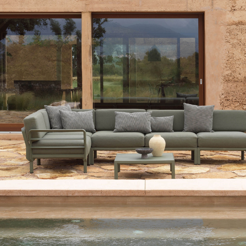 Maximo - Canapé de jardin modulable 5 places