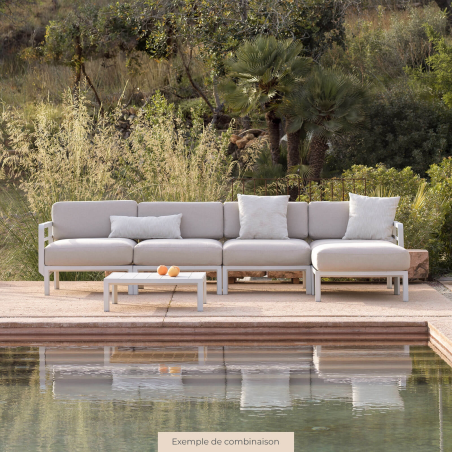 Maximo - Canapé de jardin modulable 5 places
