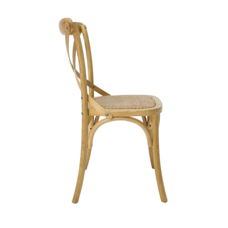 Chaise rustique style bistrot en bois - Cabaret