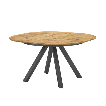 Table ronde italienne extensible avec pieds en métal - Petalo