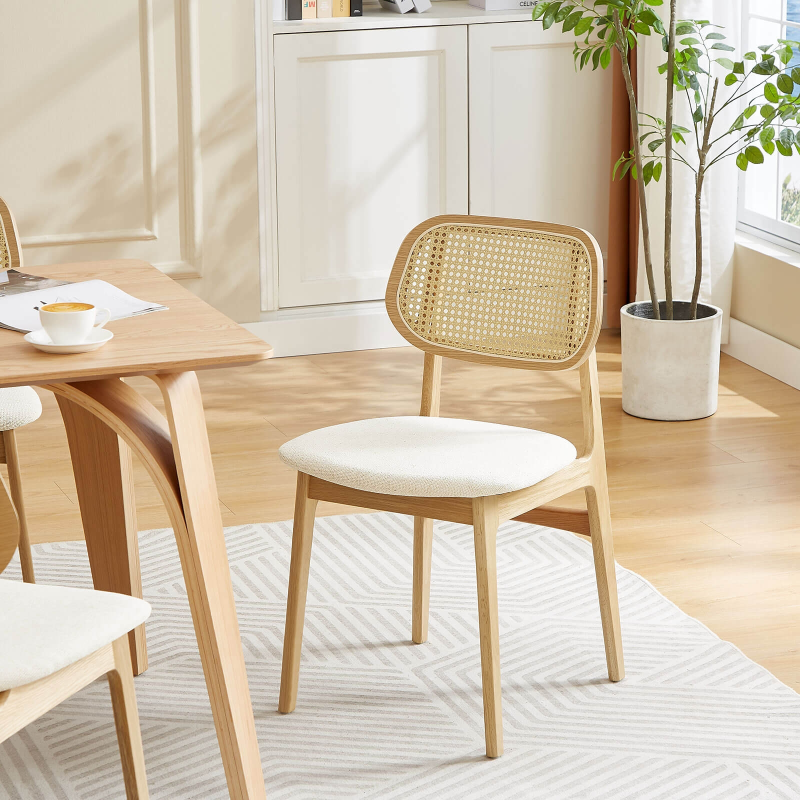 Table design rectangulaire en bois - Alicia