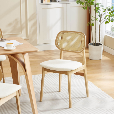 Table design rectangulaire en bois - Alicia