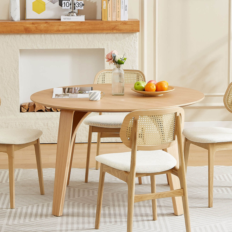 Table design ronde en bois - Romane