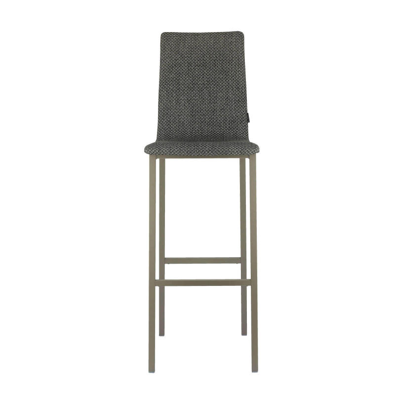 Tabouret hauteur bar dossier haut en tissu - Koko Mobliberica®