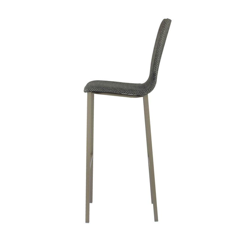 Tabouret de bar dossier haut en tissu - Koko Mobliberica®