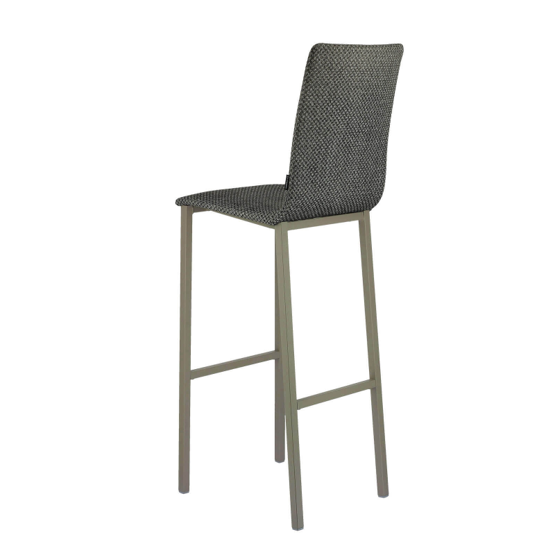 Tabouret haut dossier haut en tissu - Koko Mobliberica®