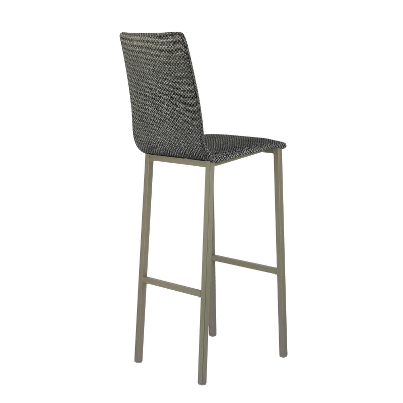 Tabouret de bar dossier haut en tissu - Koko Mobliberica®
