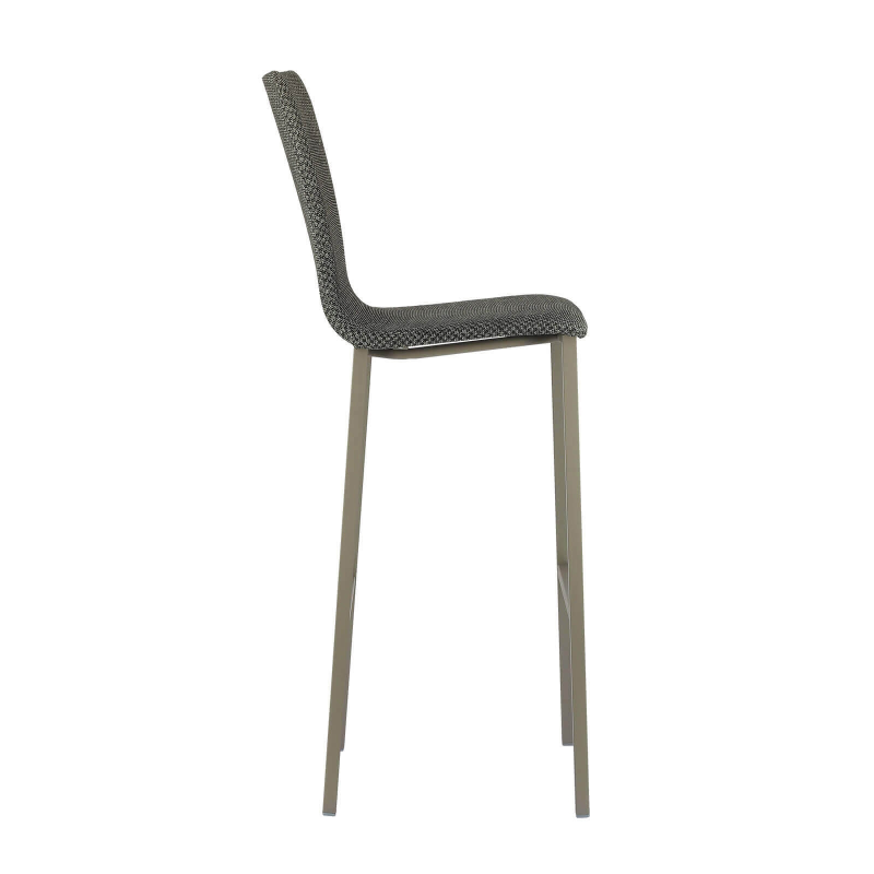 Tabouret de bar dossier haut en tissu - Koko Mobliberica®