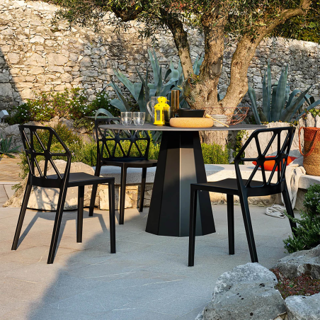 Chaise de terrasse design empilable en polypropylène - Alchemia Connubia
