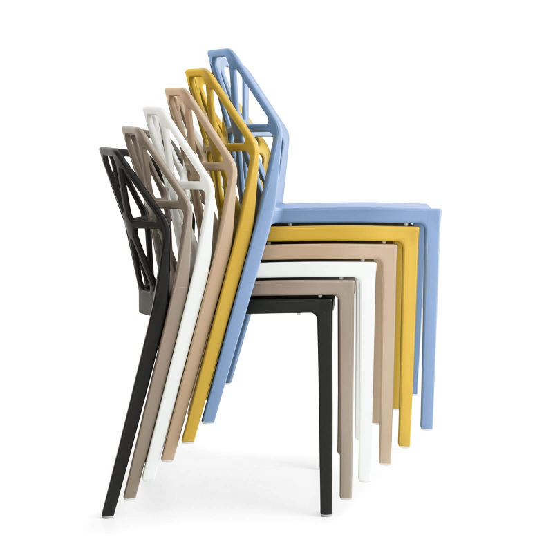 Chaise design empilable en polypropylène - Alchemia Connubia