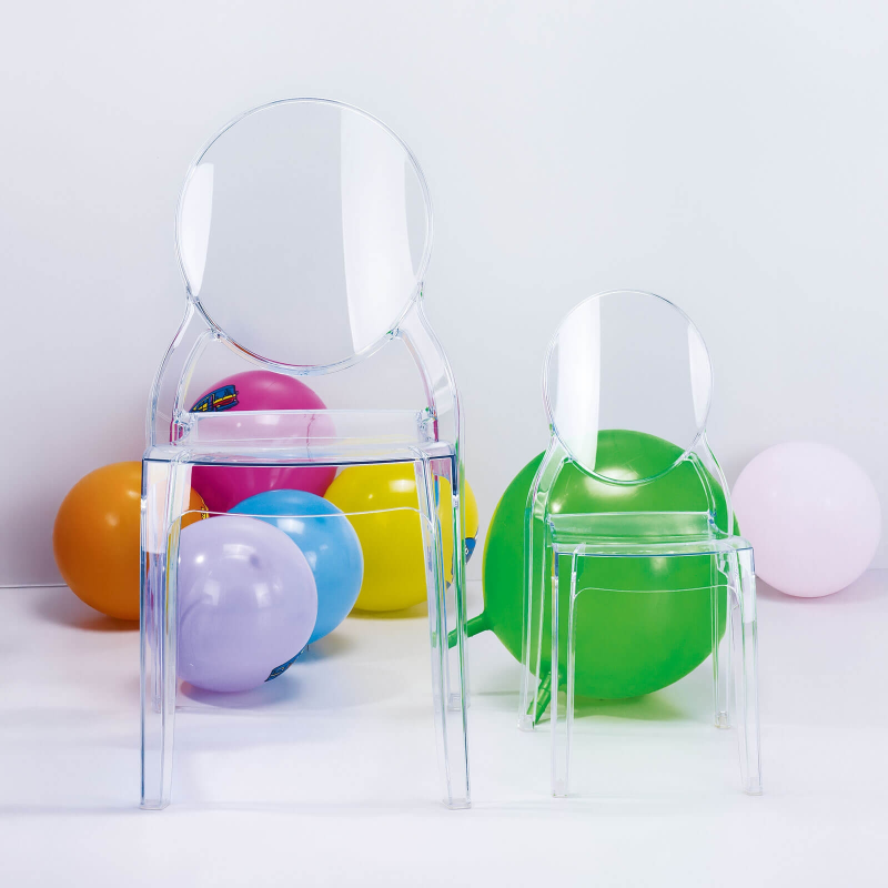 Chaise en plexi transparent pour enfant Elizabeth
