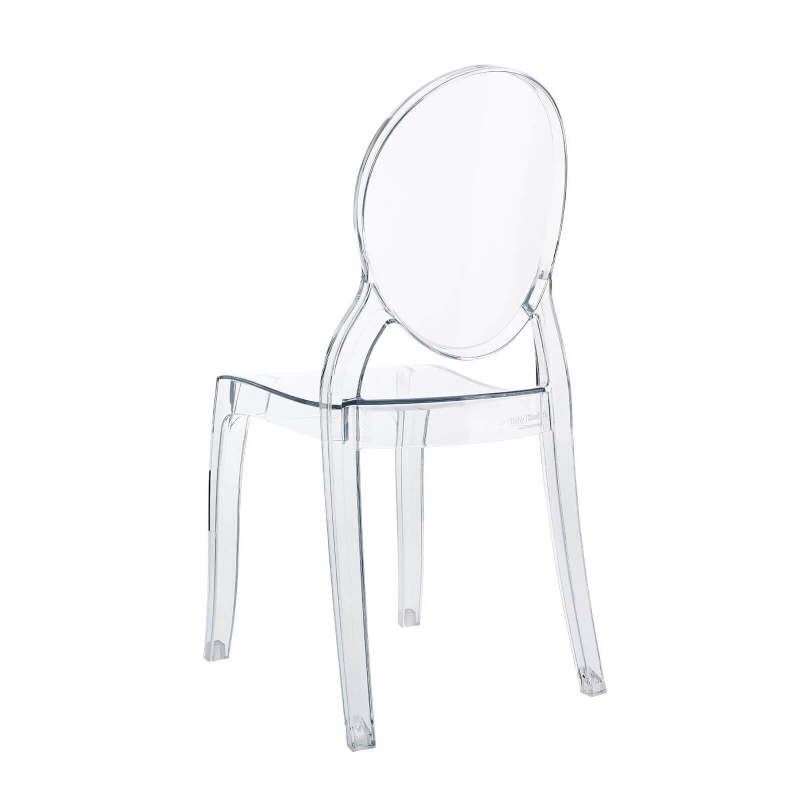 Chaise en plexi transparent pour enfant Elizabeth
