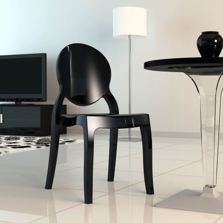 Chaise design Elizabeth Opaque en polycarbonate