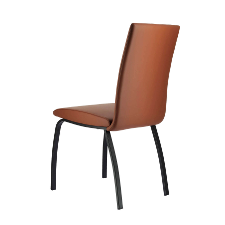 Chaise de salle à manger rembourrée avec pieds en métal - Darcy