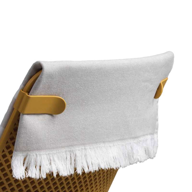 Fauteuil dossier haut relax en polypropylène recyclable - Net Lounge