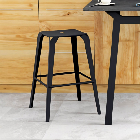 Tabouret snack industriel en métal - Valence Carrier®