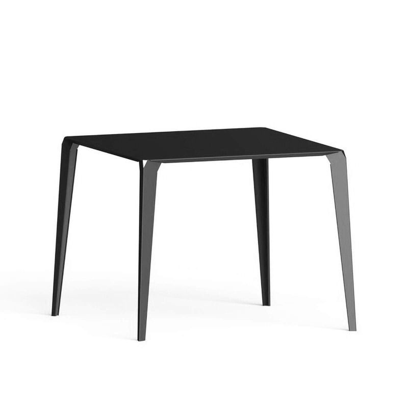 Table snack industrielle carrée pour jardin en métal - Valence