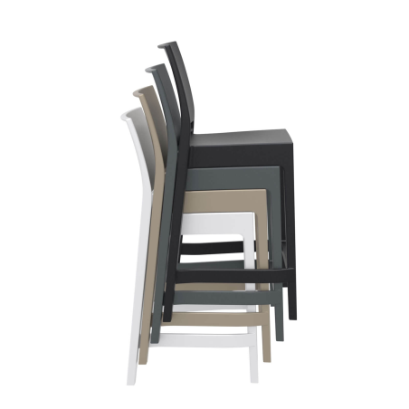 Tabouret de jardin empilable en plastique polypropylène - Maya