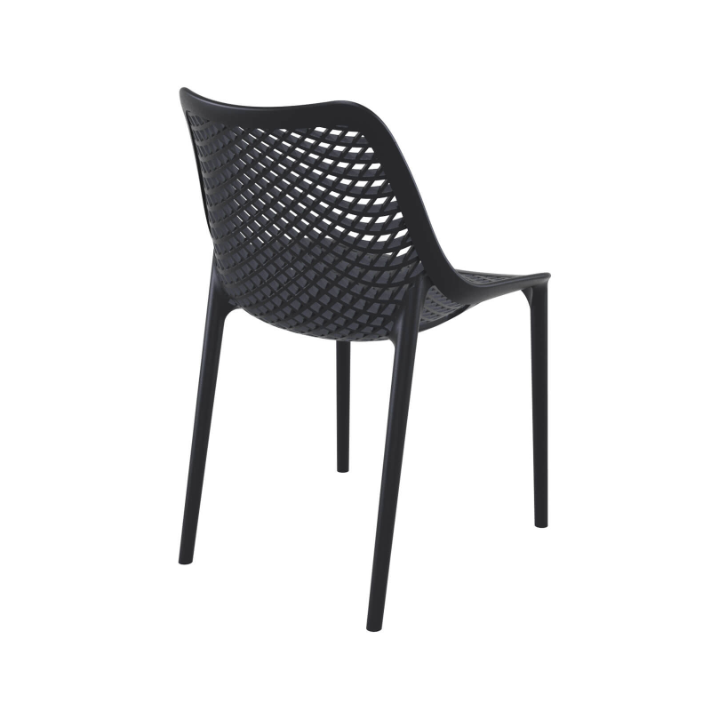 Chaise de terrasse moderne ajourée en polypropylène - Air