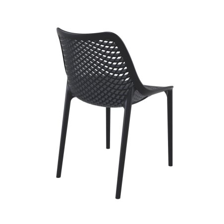Chaise de terrasse moderne ajourée en polypropylène - Air