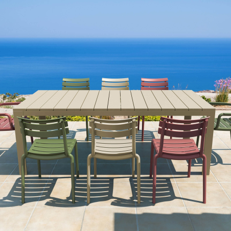 Chaise de jardin moderne en polypropylène - Helen